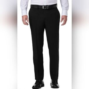 Reaction Kenneth Cole Men's NWT Black Slim Fit Pleated Dress Pants Sz 34W x 32L